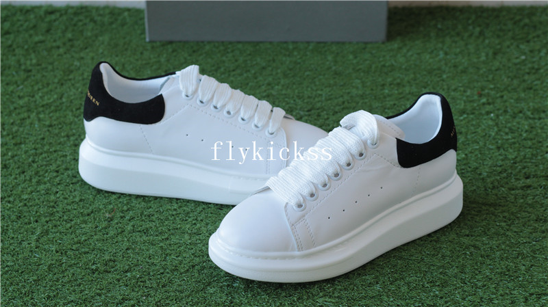 Alexander McQueen Oversized Sneaker White Black Suede